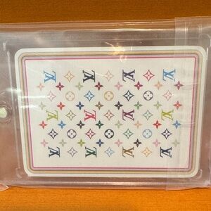 AUTHENTIC Louis Vuitton Multicolor Monogram Card - Collectible
